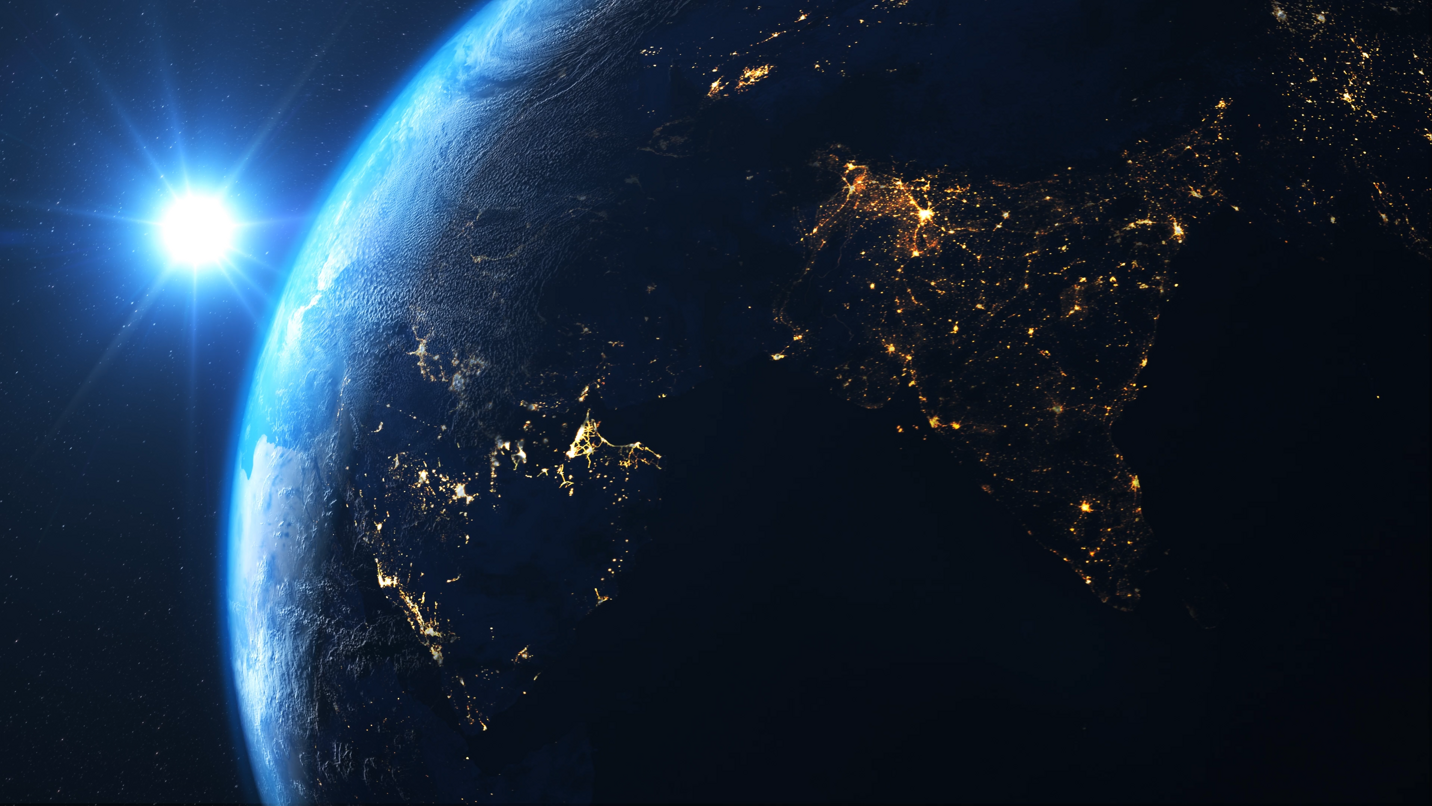 Photo of planet Earth from space